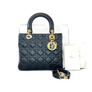 Dior Black Lady Dior Medium Bag - Jiaxyk